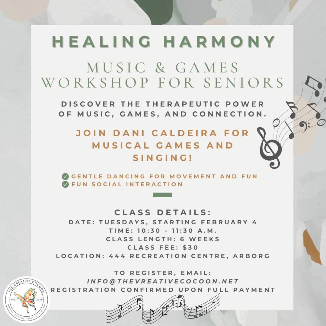 Healing Harmony Music & Games Workshop for Seniors